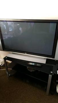 Lg television 43 inch + tv stand