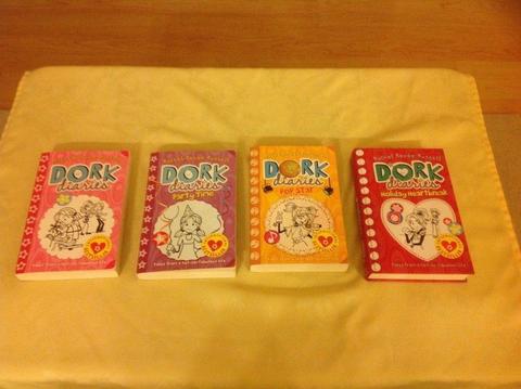 IN EXCELLENT CONDITION FOUR DORK DIARIES BOOKS