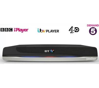 BRAND NEW - BT YouView+ HD RECORDER - 500 GB 300 HOUR RECORDING - BOXED - COST £120 - ACCEPT £80
