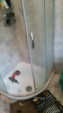 Free shower tray and screen