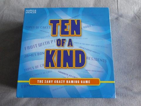 Ten Of A Kind M&S Zany Crazy Naming Game Complete With Instructions
