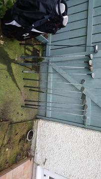 PING Left hand golf clubs and bag