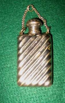 Edwardian Miniature Perfume flask with chain