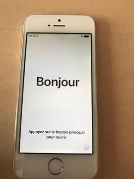 iPhone 5s, silver, 16gb