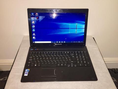 i3 4GB Ram Fast Packard Bell HD Laptop 330GB,Window10,Microsoft office,Ready,Excellent condition
