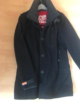 Superdry double black label trench coat