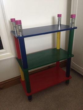 Pencil colourful children’s Bookcase Table