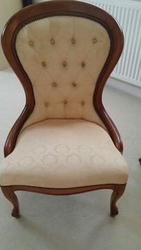 x2 Chairs, French Style (Beige Colour)