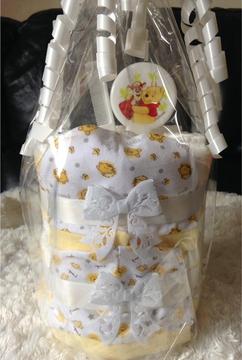 Winnie The Pooh Two Tier Nappy Cake