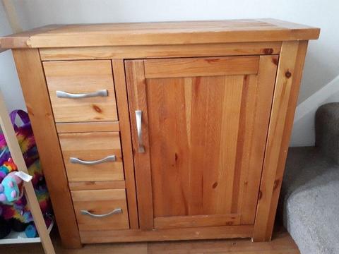 Next solid wood cabinet with drawers £60