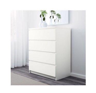 IKEA White Draws with compartments