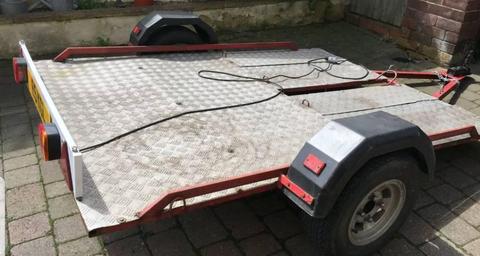 TRAILER FLATBED MOTORCYCLE OR QUAD 7X5