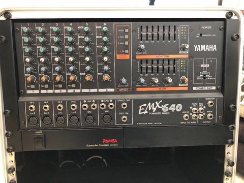 Yamaha Powered Mixer & 10u Rack Case, Bargain