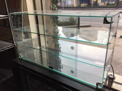 Brand New Glass Display Case with Rear Sliding Doors (Lincat GC36D)