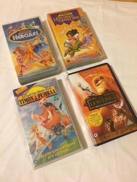Collection only!Collection of Disney videos in fair condition