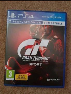 Gran Turismo Sport PS4 Game Used Once