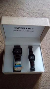 Two Swiss Line Watches