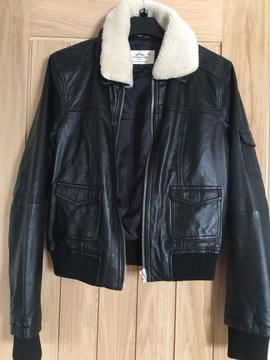 Urban code leather bomber jacket size 12