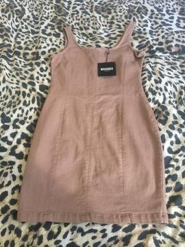 misguided denim dress size 8 still with tags