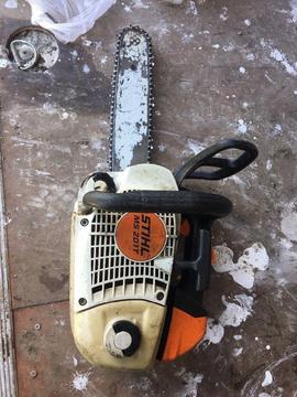 Top handle stihl solid chainsaw MS 201t