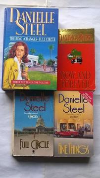 6 Danielle Steel Novels 4 Books Now & Forever, Full Circle, Changes, The Ring, Fine Things