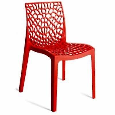 GRUVYER - plastic outdoor and indoor chairs, fancy and modern. Suitable for bar, restaurant, pool
