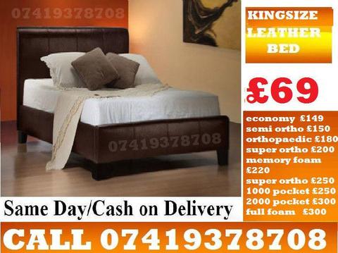 Single Double Bed King Orthopaedic Divan