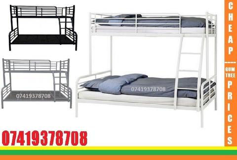 Double Bottom Single Top Bunk Bed