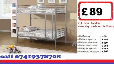 Spliteable Metal Bunk Frame Bed Available