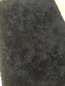 Large black rug