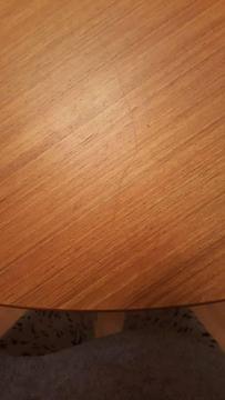 Wood dinning room table