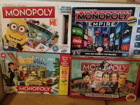 Monopoly and selection of board games