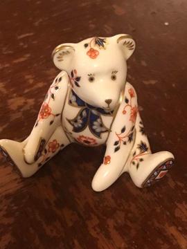 Royal Crown Derby - Teddy Bear William Minature - immaculate