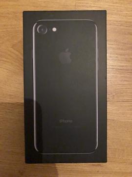 Iphone 7 top of the range 256 gb jet black unlocked brand new in box