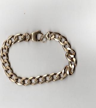 9ct yellow gold bracelet bracelet 9.75 inch 42 grams