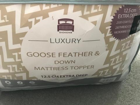 Goose feather and Down Mattress topper