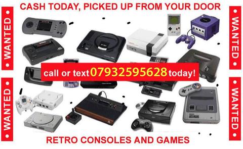 WANTED: SONY NINTENDO SEGA VIDEO GAMES AND CONSOLES PS1 GAMECUBE N64 SNES