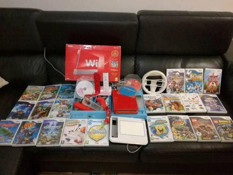 Boxed Nintendo Wii Bundle with UDraw Game Tablet and 26 games and accessories