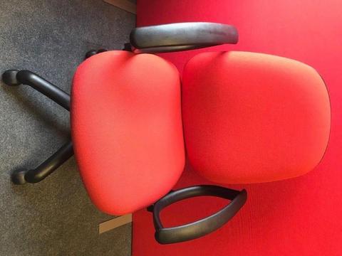 Chairs - red - suitable for office