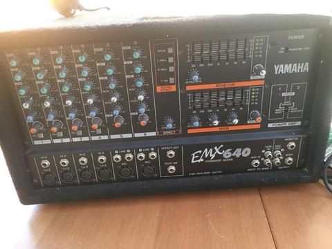 Yamaha emx 640 powered mixer