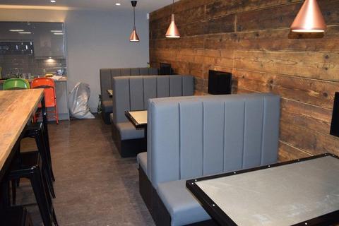Restaurant booth banquette fixed seating