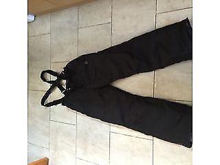 ski trousers salopettes black dare to bare size 163 170 cm tall