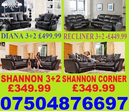 THIS WEEK SALE LEATHER OR FABRIC CORNER OR 3+2 SOFA
