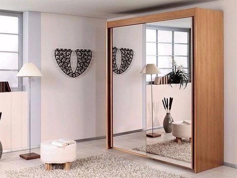 ====65% SALE PRICE=== BRAND NEW BERLIN 2 DOOR SLIDING WARDROBE WITH FULL MIRROR -EXPRESS DELIVERY
