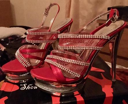 Women's red high heels