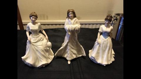 3x Royal Daulton lady figures. Would sell separately