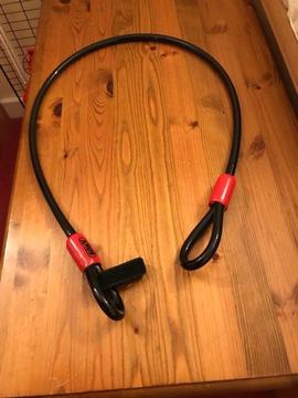 Bicycle lock with separate long cable