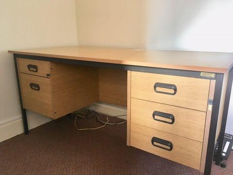 Free for uplift - Office desk and filing cabinet