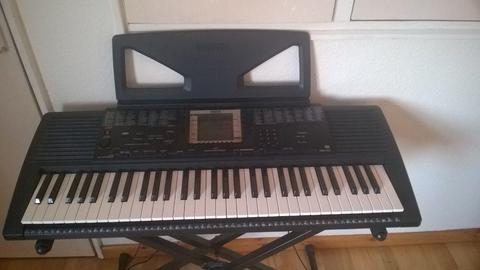 Yamaha PSR 330 Electric Keyboard / Piano - With Stand, Owners Manual Video & Sheet Music