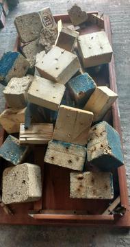 Wood blocks free for collection